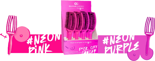 Fingerbrush ❤️ Think Pink - le spazzole by OLIVIA GARDEN & TOP HAIRSTYLISTS 2023