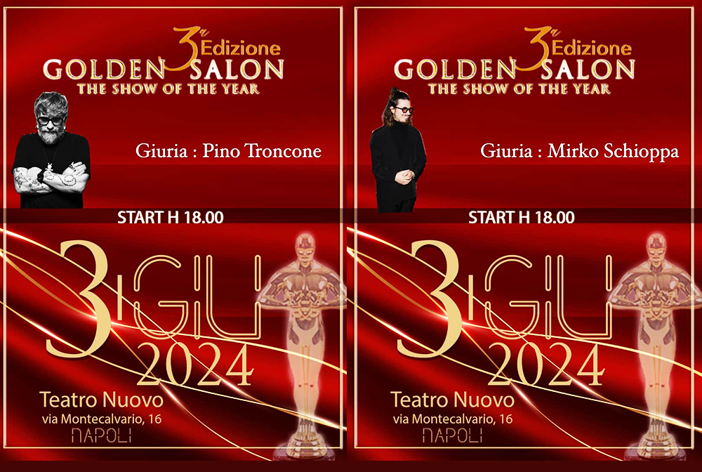 MIRKO SCHIOPPA ❤️ PINO TRONCONE HAIR FASHIONIST sono giudici di GOLDEN SALON il 3 Giugno al Teatro Nuovo di Napoli