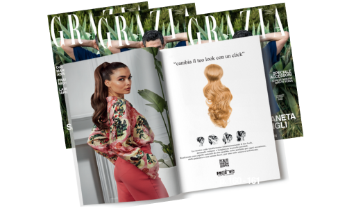 SHE HAIR EXTENSIONS ❤️ continua la campagna pubblicitaria sulle riviste in edicola