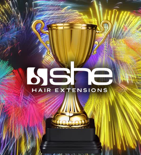 SHE ❤️ HAIR EXTENSIONS, sponsor di TOP HAIRSTYLIST, è stata premiata come Miglior Azienda di Extensions per Parrucchieri