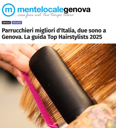 I Giornali Locali ❤️ di GENOVA (Liguria) stanno già parlando della pubblicazione della TOP HAIRSTYLISTS, GUIDA ai MIGLIORI PARRUCCHIERI d'ITALIA 